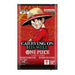 The One Piece Card Game: Carrying on His Will Booster Pack (OP-13) by Bandai features Luffy in a straw hat, smiling, with the text “Carrying on His Will.” This English version is suitable for ages 6+ and includes 12 cards.