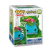 Funko, Inc. POP! Pokemon: Premium Venusaur (#1158) figure in its packaging. Venusaur appears blue-green with a pink flower and large leaves, showcased in a clear-fronted box with branding and character details.