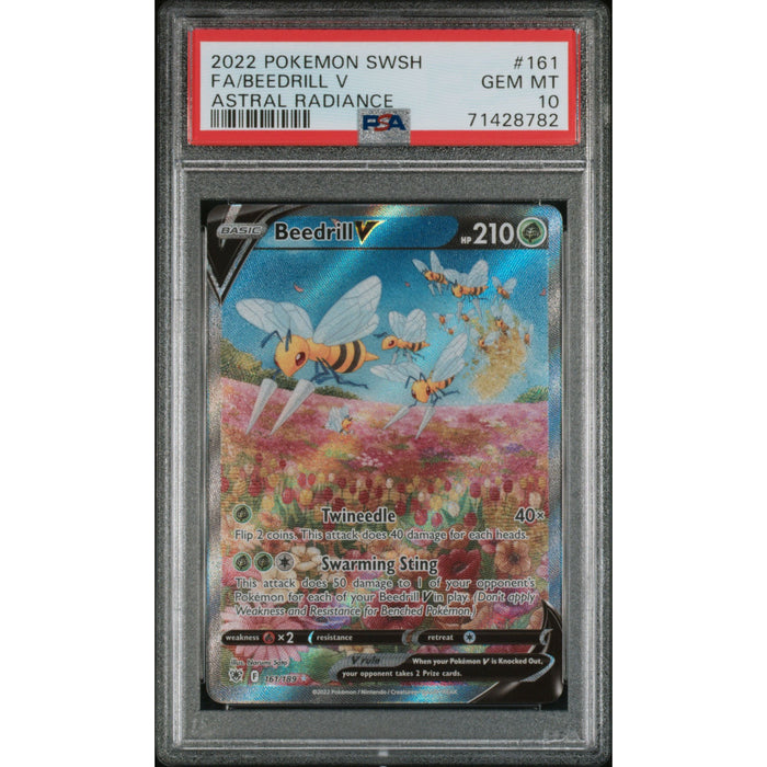 Pokémon TCG: Beedrill V 161 PSA 10 - Astral Radiance