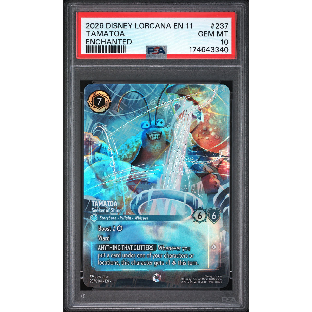 Lorcana: Tamatoa #237 PSA 10-174643340