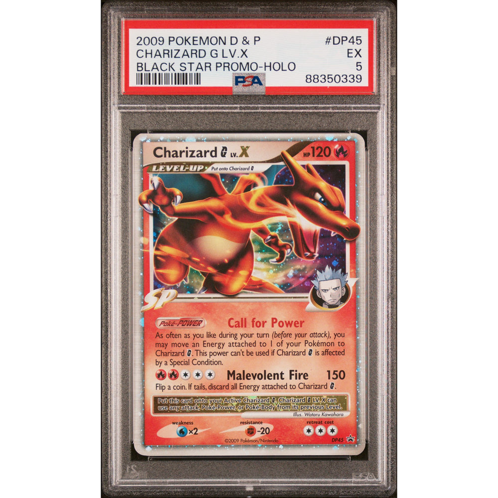 Pokémon TCG: Charizard G Lv.X #DP45 PSA 5