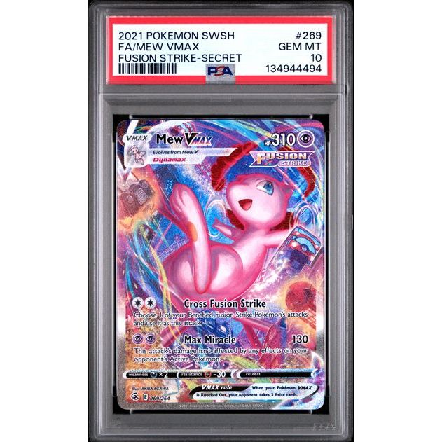 Pokémon TCG: Mew Vmax #269 PSA 10 - Fusion Strike