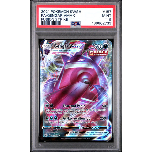 Pokémon TCG: Gengar Vmax #157 PSA 9-136802739