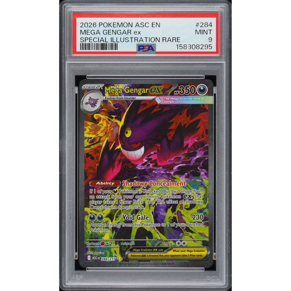 Pokémon TCG: Mega Gengar Ex #284 PSA 9