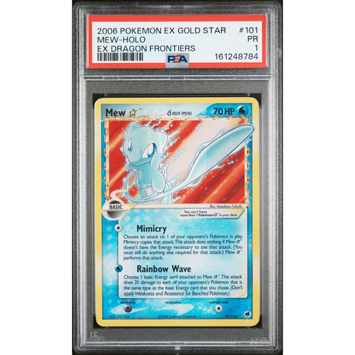 Pokémon TCG: Mew Gold Star #101 PSA 1-161248784