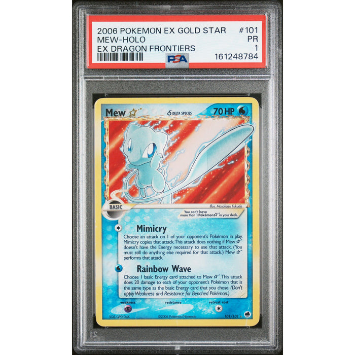 Pokémon TCG: Mew Gold Star #101 PSA 1-161248784