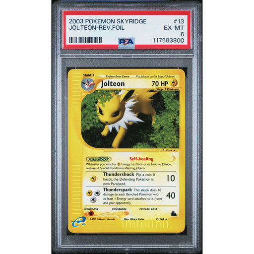 Pokémon TCG: Jolteon 13 PSA 6 Reverse Holo - Skyridge