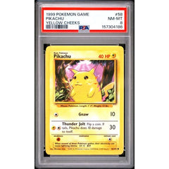Pokémon TCG: Pikachu #58 PSA 8 - Base