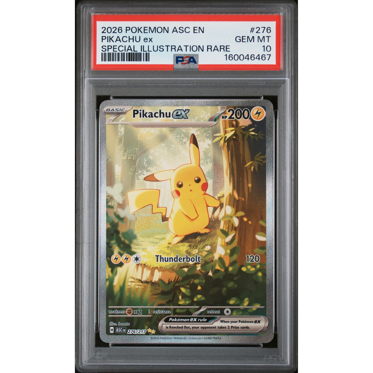 Pokémon TCG: Pikachu Ex #276 PSA 10-160046467