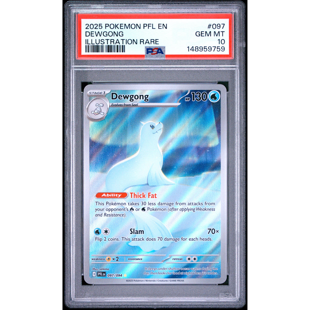 Pokémon TCG: Dewgong #097 PSA 10 - Phantasmal Flames