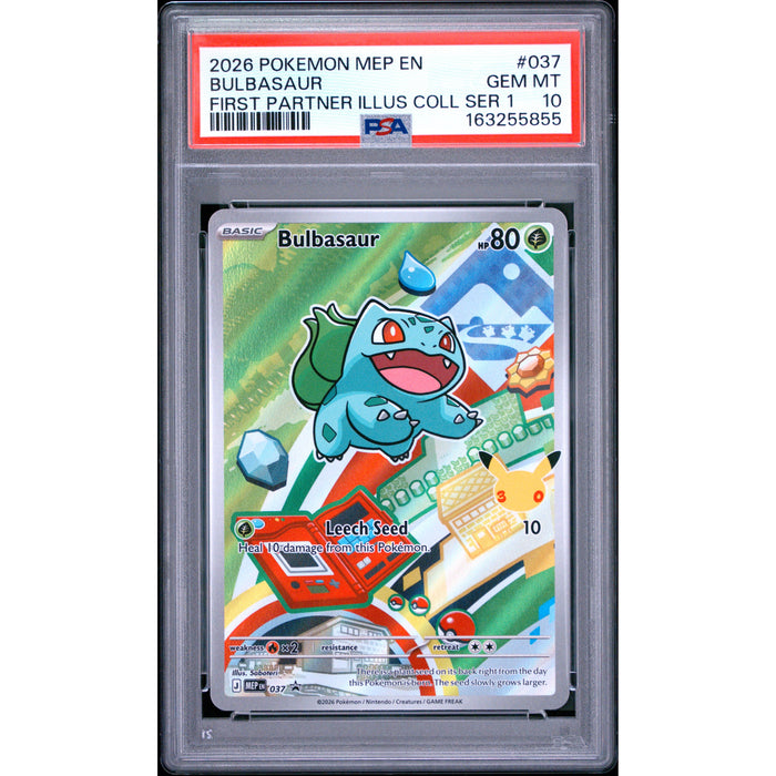 Pokémon TCG: Bulbasaur #037 PSA 10-163255855