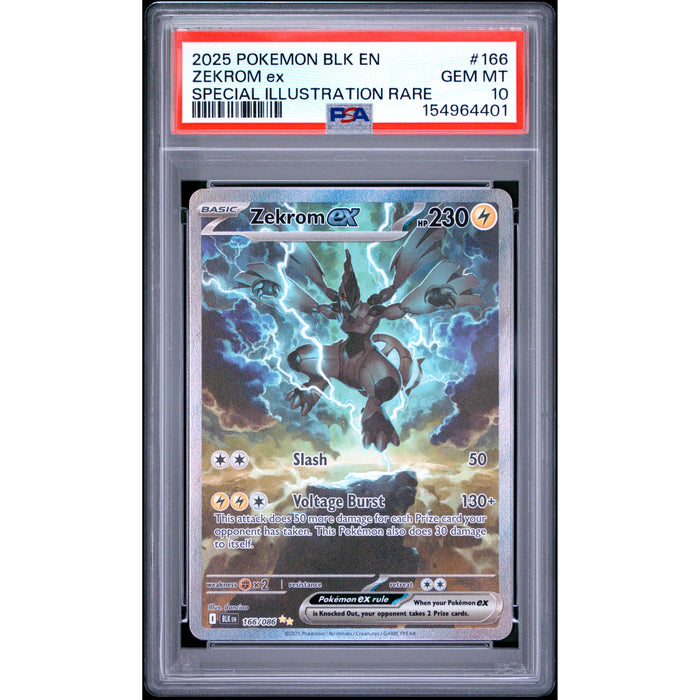 Pokémon TCG: Zekrom Ex #166 PSA 10-154964401