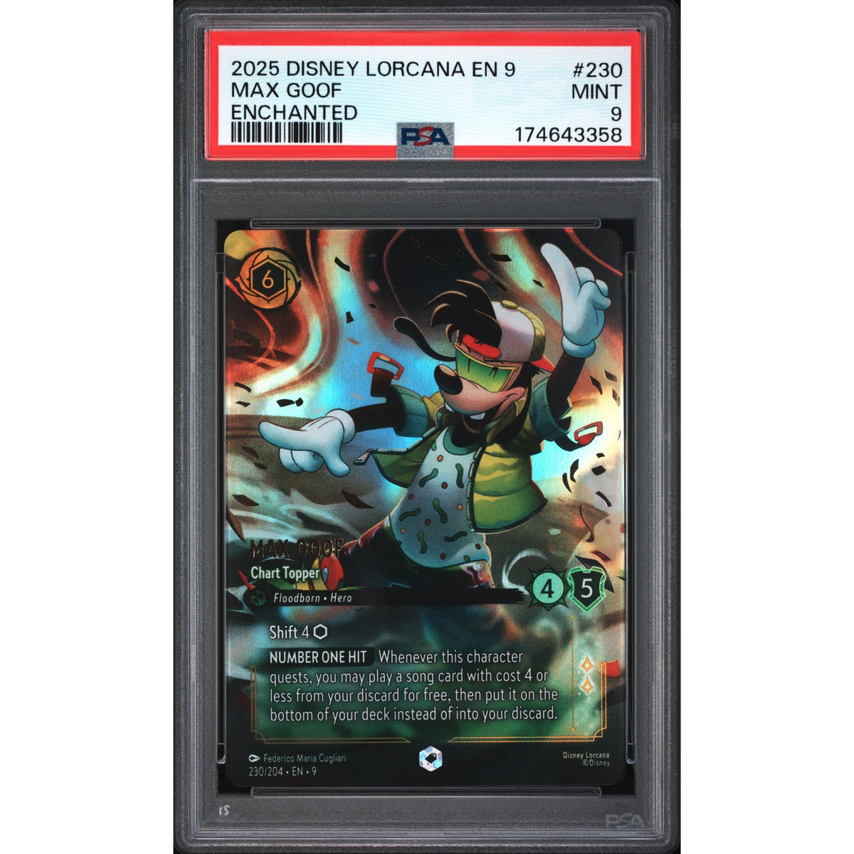 Lorcana: Max Goof #230 PSA 9-174643358