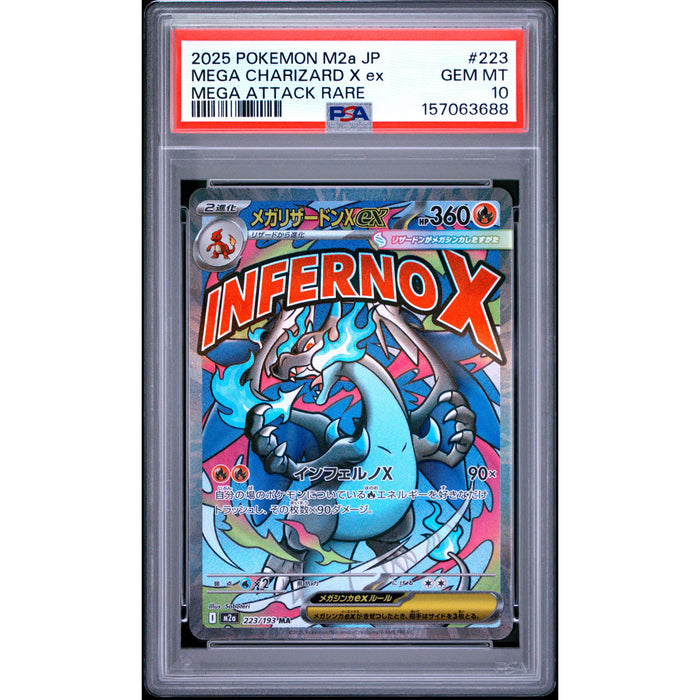 Pokémon TCG: Mega Charizard X Ex #223 PSA 10-157063688