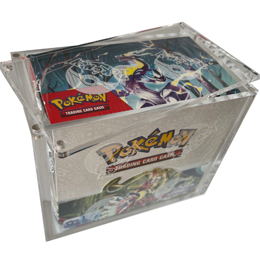 Pokemon Protector Case Clear Acrylic Display Case With Magnetic Lid For Pokemon TCG English Booster Box - Perfect Fit Protection Pokemon Booster Box Case Pokemon Protector Case Clear Acrylic Display Case With Magnetic Lid For Pokemon TCG English Booster Box - Perfect Fit Protection Pokemon Booster Box Case