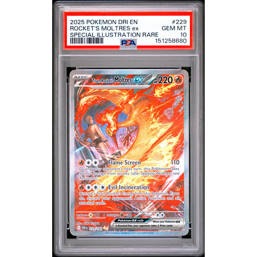 Pokémon TCG: Rocket's Moltres Ex #229 PSA 10-151258680