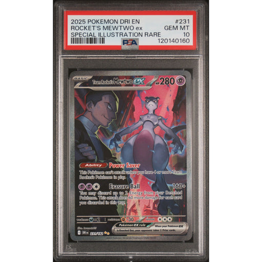 Pokémon TCG: Rocket's Mewtwo Ex #231 PSA 10 - Destined Rivals-120140160