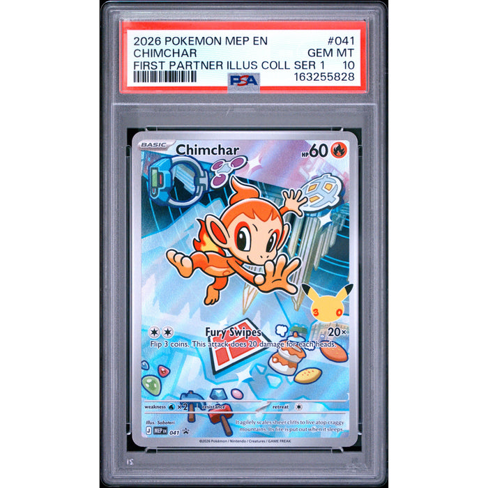 Pokémon TCG: Chimchar #041 PSA 10-163255828