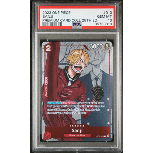 One Piece TCG: Sanji #013 PSA 10-85733818