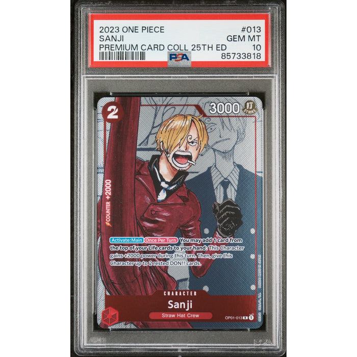 One Piece TCG: Sanji #013 PSA 10-85733818