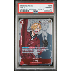 One Piece TCG: Sanji #013 PSA 10