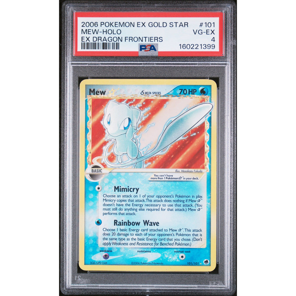 Pokémon TCG: Mew Gold Star nr 101 PSA 4 - Dragon Frontiers