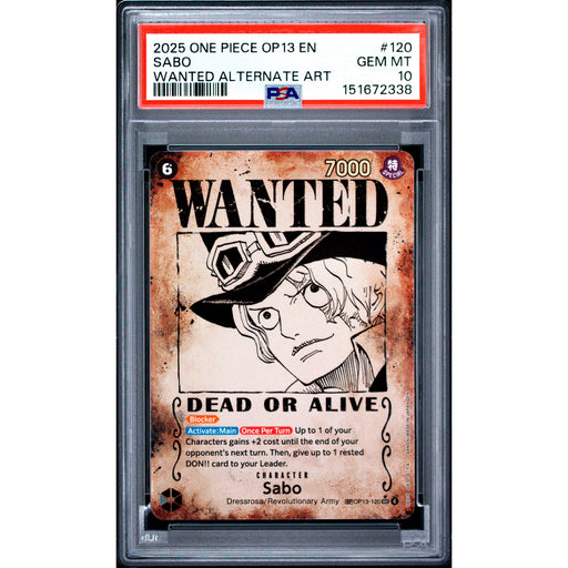 One Piece TCG: Sabo #120 PSA 10-151672338
