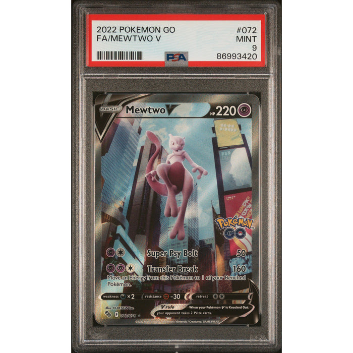 Pokémon TCG: Mewtwo V #072 PSA 9 - Pokemon GO-86993420