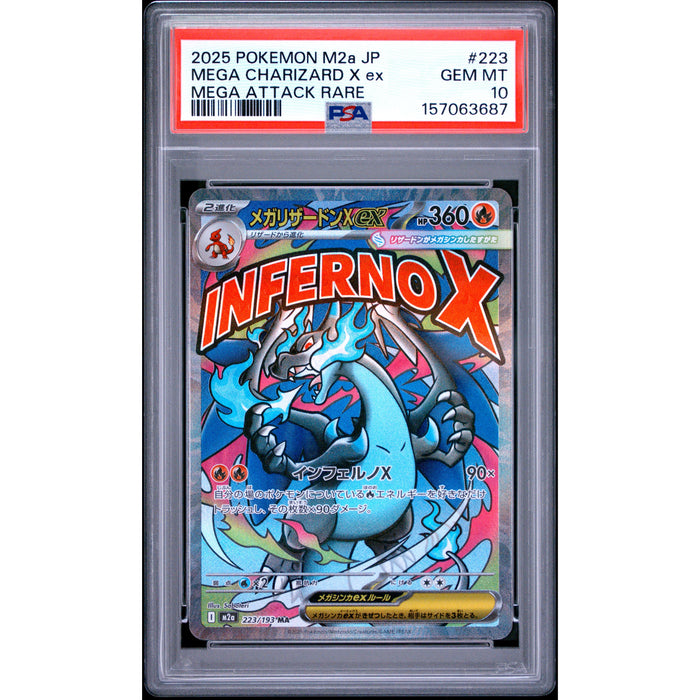 Pokémon TCG: Mega Charizard X Ex #223 PSA 10-157063687