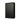 A black, zippered Gemloader: Premium Samlekortmappe [360 pockets 3X3] stands upright against a white background, featuring an embossed G and Gemloader logo—ideal for safe opbevaring samlekort.