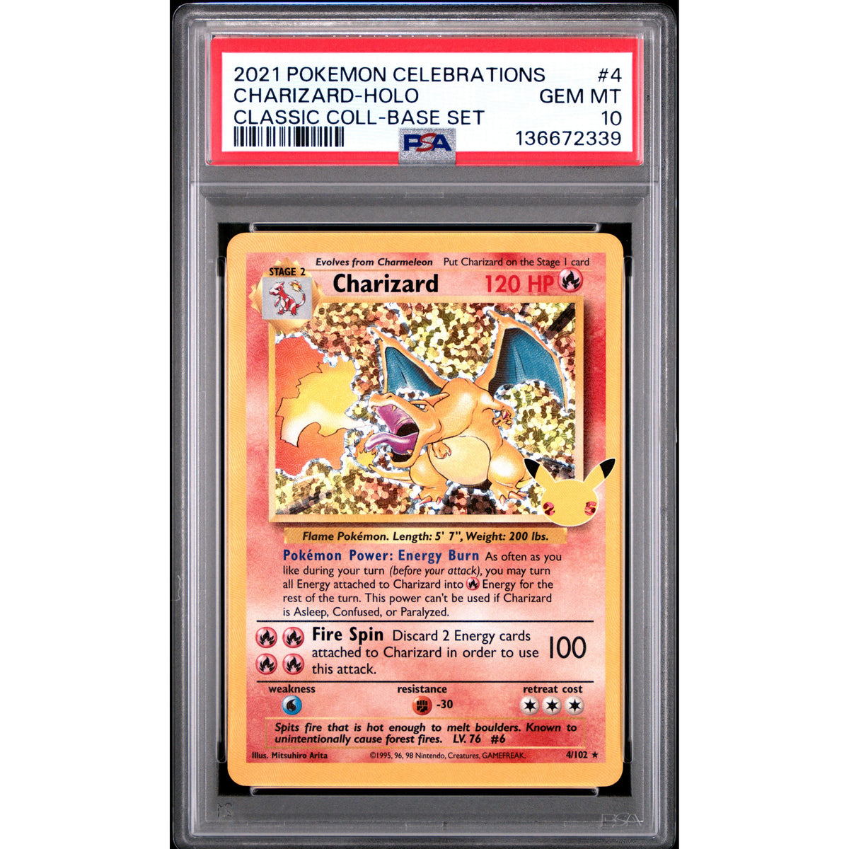 Pokémon TCG: Charizard Holo #4 PSA 10-136672339