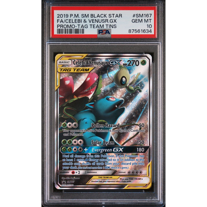 Pokémon TCG: Celebi & Venusaur Gx #SM167 PSA 10-87561634