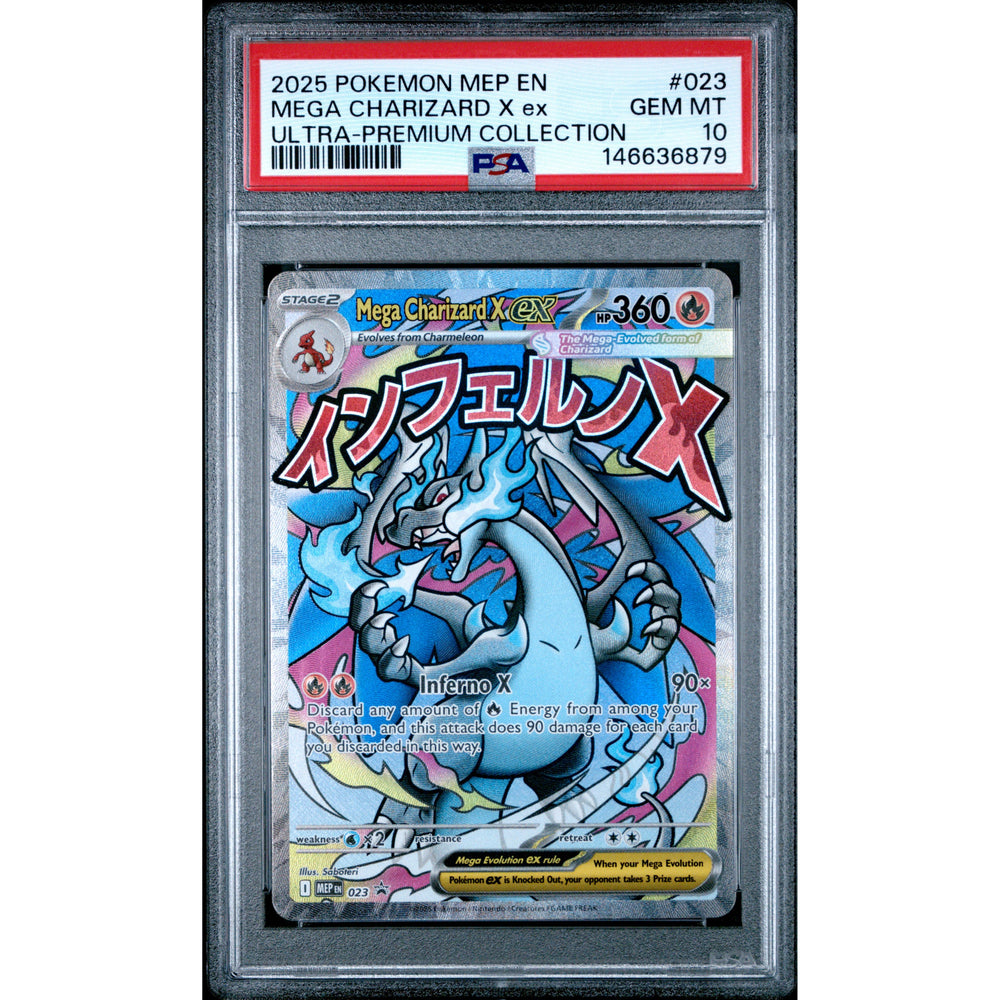 Pokémon TCG: Mega Charizard X Ex #023 PSA 10 - Mega Evolution promo