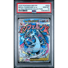 Pokémon TCG: Mega Charizard X Ex #023 PSA 10 - Mega Evolution Promo