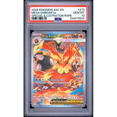 Pokémon TCG: Mega Emboar Ex #273 PSA 10 - Ascended Heroes