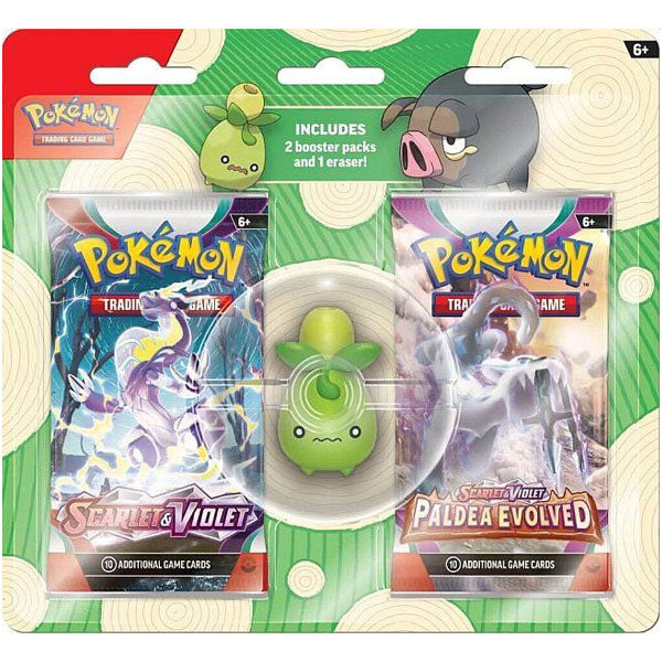 Pokémon TCG: Back to School 2023 Eraser Blister Pack - Lechonk/Smoliv