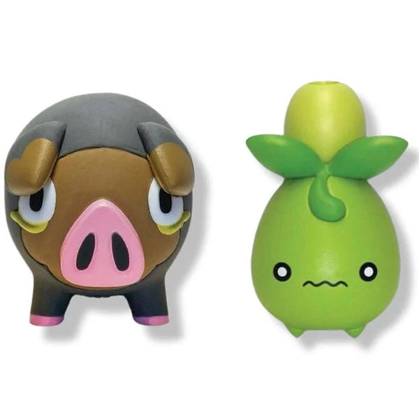 The Pokémon Company’s Pokémon TCG: Back to School 2023 Eraser Blister Pack—Lechonk/Smoliv features adorable erasers shaped like Lechonk and Smoliv, perfect for adding fun to your school supplies this season.