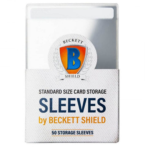 Beckett Shield: Standard Size Card Storage Sleeves - Semi Rigid