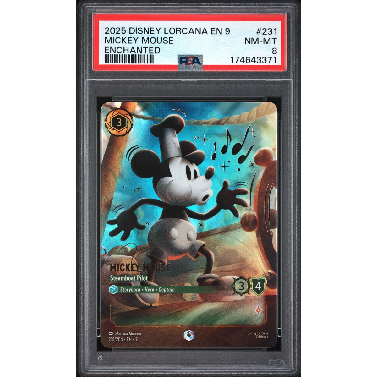 Lorcana: Mickey Mouse #231 PSA 8-174643371