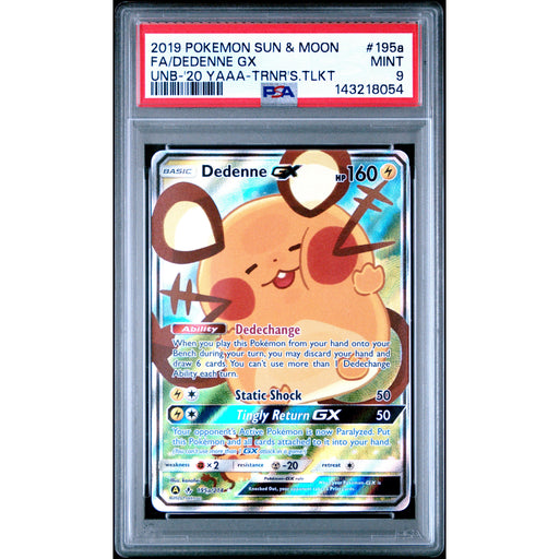 Pokémon TCG: Dedenne Gx 195a PSA 9 - Unbroken Bonds-143218054
