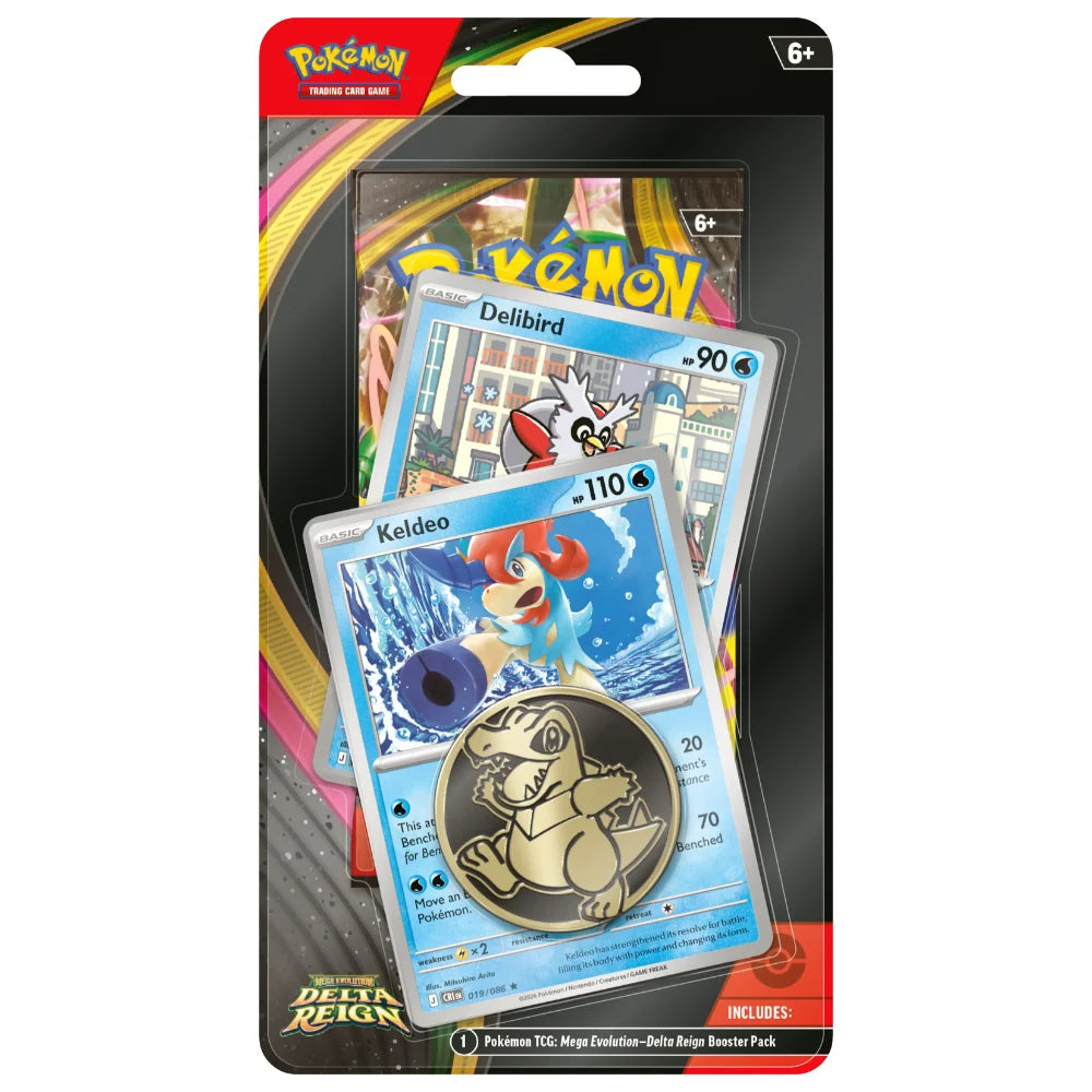 Pokémon TCG: Delta Reign - Keldeo & Delibird Premium Checklane Blister
