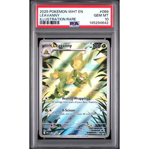 Pokémon TCG: Leavanny #089 PSA 10 - White Flare-145294642