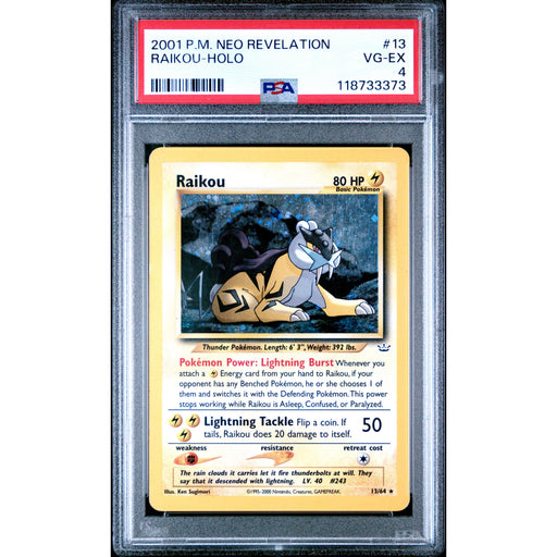 Pokémon TCG: Raikou 13 PSA 4 Holo - Neo Revelation