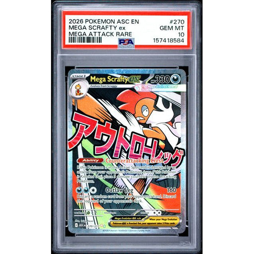 Pokémon TCG: Mega Scrafty Ex #270 PSA 10-157418584