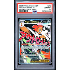 Pokémon TCG: Mega Scrafty Ex #270 PSA 10 - Ascended Heroes