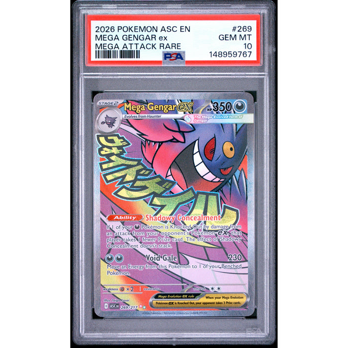Pokémon TCG: Mega Gengar Ex #269 PSA 10-148959767