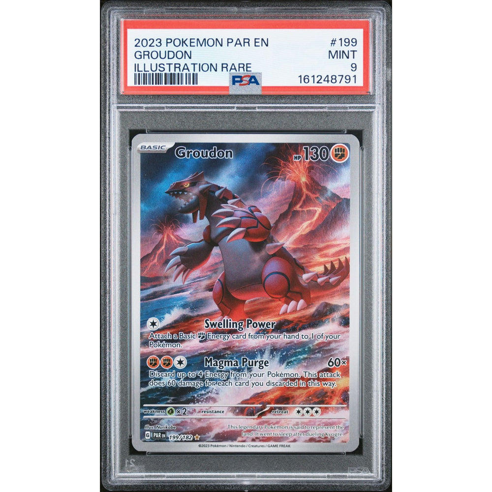 Pokémon TCG: Groudon #199 PSA 9 - Paradox Rift