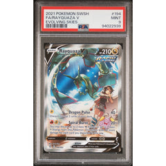 Pokémon TCG: Rayquaza V #194 PSA 9-Evolving Skies