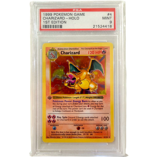 Charizard #4 PSA 9 Holo 1st Edition