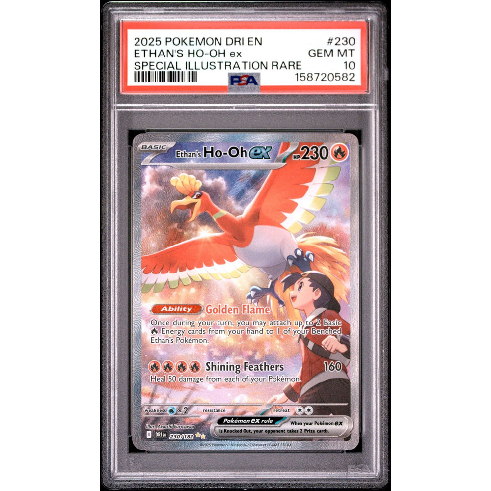 Pokémon TCG: Ethan's Ho-Oh Ex #230 PSA 10 - Destined Rivals